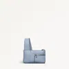 Radley London Smoke Blue Mini Ziptop Cross Body Bag In Blue
