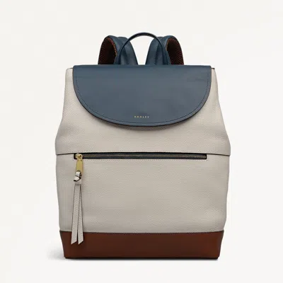 Radley London Snow Large Ziptop Backpack In White