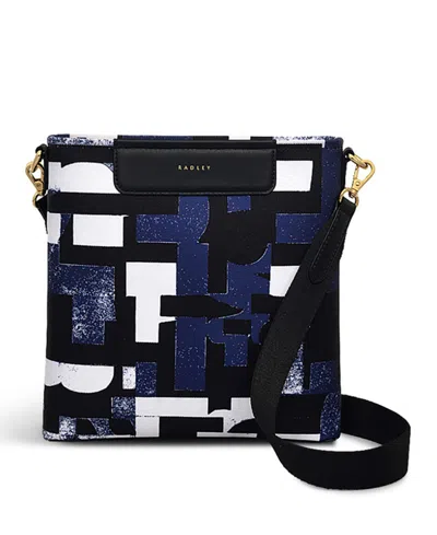 Radley London Southwell Gardens Abstract Geo Small Zip Top Crossbody Bag In Evenfall
