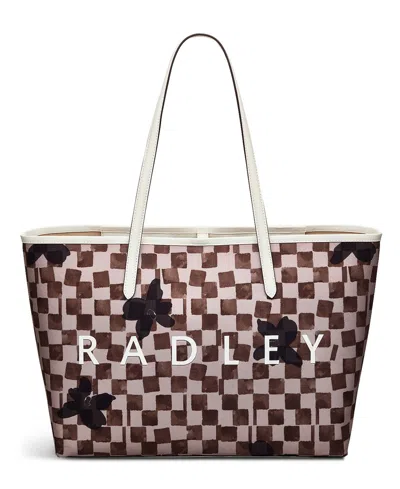 Radley London Southwell Gardens Check Large Open Top Tote Bag