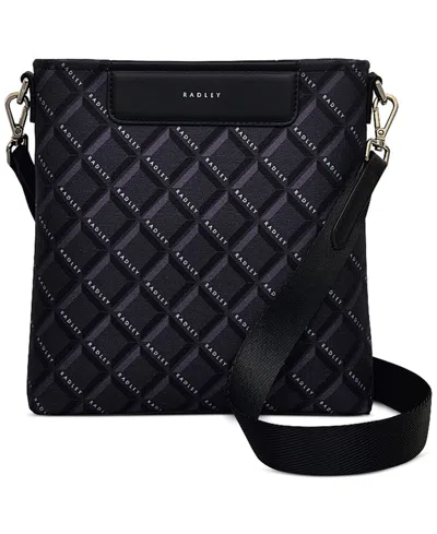 Radley London Southwell Gardens Radley Geo Zip Top Crossbody In Black
