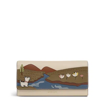 Radley London Spring Daze Large Flapover Wallet In White