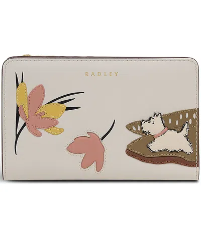 Radley London Spring Daze Mini Bifold Wallet In White
