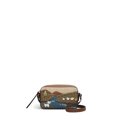 Radley London Spring Daze Mini Zip Around Crossbody Bag In Green