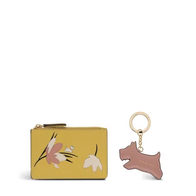 Radley London Spring Daze Small Zip Wallet And Keyring In Multi