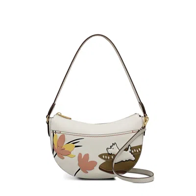 Radley London Spring Daze Small Ziptop Shoulder Bag In White