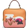 Radley London Spring Street Leather Top Handle Crossbody Bag In Apricot