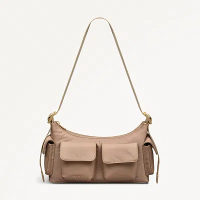 Radley London Stone Beige Medium Ziptop Shoulder Bag In Brown
