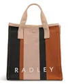 Radley London Stripe Small Open Top Grab Bag In Multi