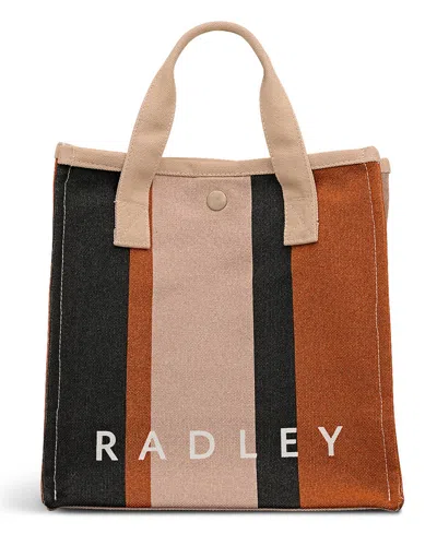 Radley London Stripe Small Open Top Grab Bag In Multi