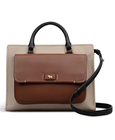 Radley London Talbot Way Colour Block Small Zip Top Grab Handbag In Neutral