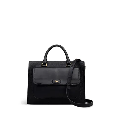 Radley London Talbot Way Medium Ziptop Satchel Bag In Black