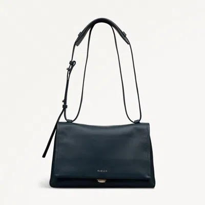 Radley London Teal Medium Flapover Shoulder