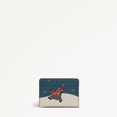 Radley London Teal Small Card Holder In Blue