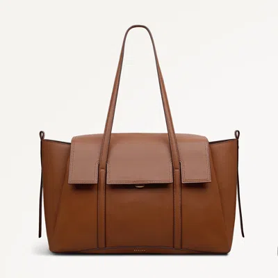 Radley London The Chancery Large Flapover Shoulder Cognac - 113238 In Pattern