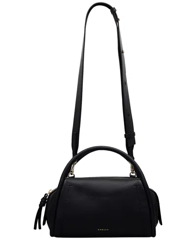 Radley London The Golborne Medium Zip-top Grab Satchel Bag In Black