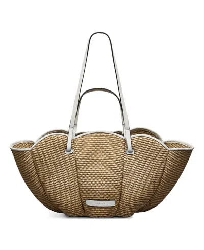 Radley London The Lily Raffia Large Open Top Tote Bag In Brown