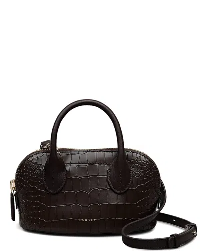 Radley London The Muriel Micro Ziptop Grab Leather Tote In Brown