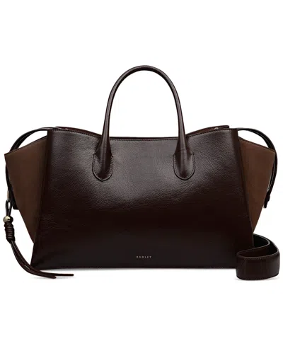 Radley London The Romilly Extra Large Leather Zip Top Grab Bag In Brown
