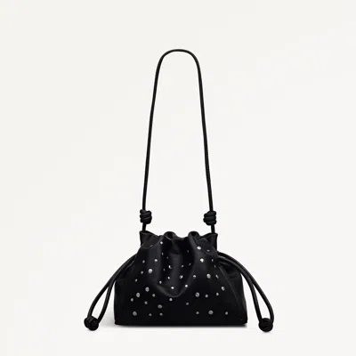 Radley London The Roxburgh - Stud Small Drawstring Cross Body Black - 113068
