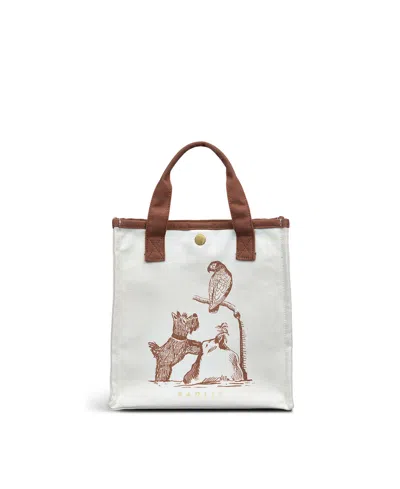 Radley London Toile Small Open Top Tote Bag In Brown