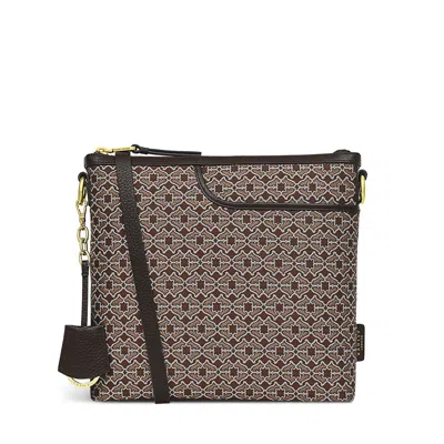 Radley London Tortoise Medium Ziptop Crossbdody Bag In Brown
