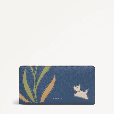 Radley London Utility Large Bifold Wallet In Blue