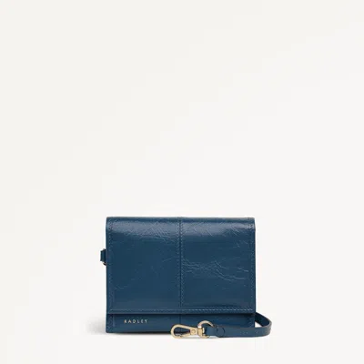 Radley London Utility Medium Flapover Purse In Blue