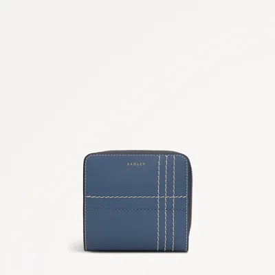 Radley London Utility Medium Zip Around Purse In Blue