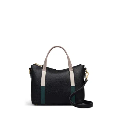 Radley London Waterloo Way Small Ziptop Satchel Bag In Black