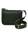 Radley London Westwell Lane Weave Emboss Flap Over Crossbody Bag In Racing Green