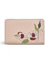 Radley London Wild Roses- Large Zip Around Matinee Wallet In Prairie Pink