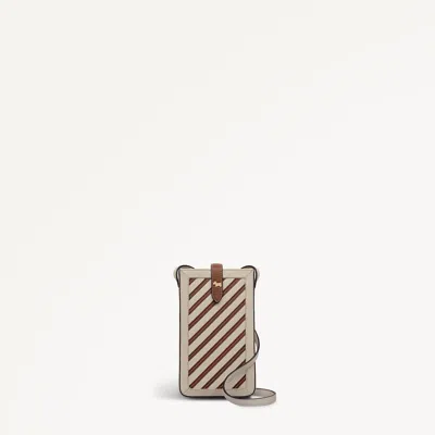 Radley London Willis Street - Stripe Medium  Phone Crossbody Salt - 113134 In White