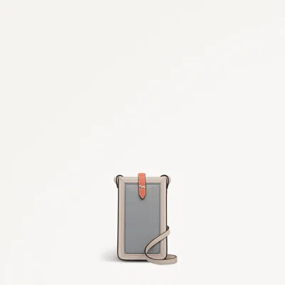 Radley London Willis Street - Colourblock Medium  Phone Crossbody Steel - 113506 In White