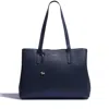 Radley London Women's Leather Dukes Place Large Ziptop Workbag - Navy Large In Blue