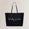 Radley London Womens Addison Gardens Sign Large Open Top Tote Black Large Open Top Tote - Black In Black