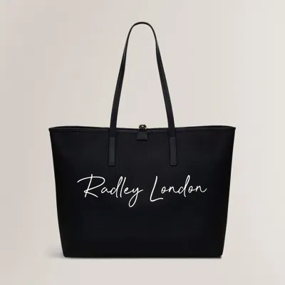 Radley London Womens Addison Gardens Sign Large Open Top Tote Black Large Open Top Tote - Black