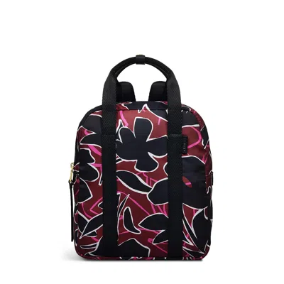 Radley London Womens Canford Gardens Flor Small Zip Around Backpack Merlot Small Zip Around Backpack - Red