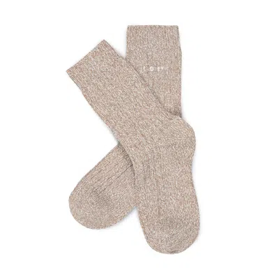 Radley London Womens Chunky Knit 1 Pk Socks Silt 1 Pk Chunky Knit Socks - Natural In Brown