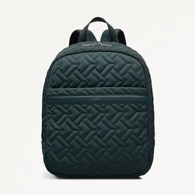 Radley London Womens Holland Park - Quilt Medium Zip Around Backpack - Green Medium