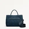 Radley London Womens Holland Park - Quilt Medium Ziptop Grab - Green Medium In Green
