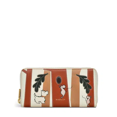 Radley London Womens Leather Autumn Editions Large Zip Around Matinee - White Large