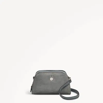 Radley London Womens Leather Bathurst Mews - Suede Small Ziptop Cross Body - Green Small