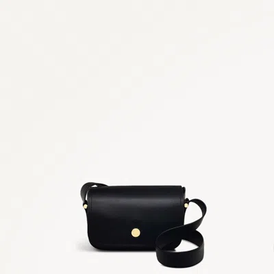 Radley London Womens Leather Bathurst Mews Medium Flapover Crossbody - Black Medium
