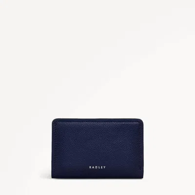 Radley London Womens Leather Bella Radley Medium Bifold Purse - Blue Medium