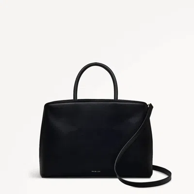 Radley London Womens Leather Bow Street Medium Ziptop Grab - Black Medium