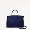 Radley London Womens Leather Bow Street Medium Ziptop Grab - Blue Medium In Blue
