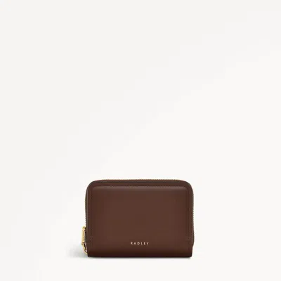 Radley London Womens Leather Bow Street Small Zip Around Purse - Brown Small