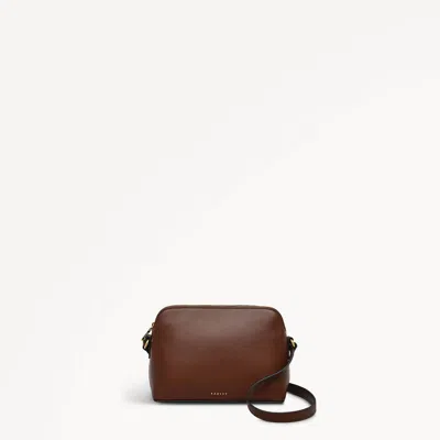 Radley London Womens Leather Bow Street Small Ziptop Crossbody - Brown Small