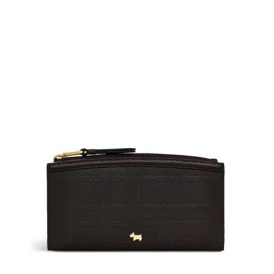 Radley London Womens Leather Bridgewater - Check Large Bifold Matinee Dark Oak Large Bifold Matinee - Brown